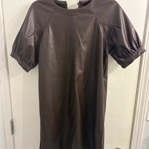 Evereve Chic Brown Midi Dress